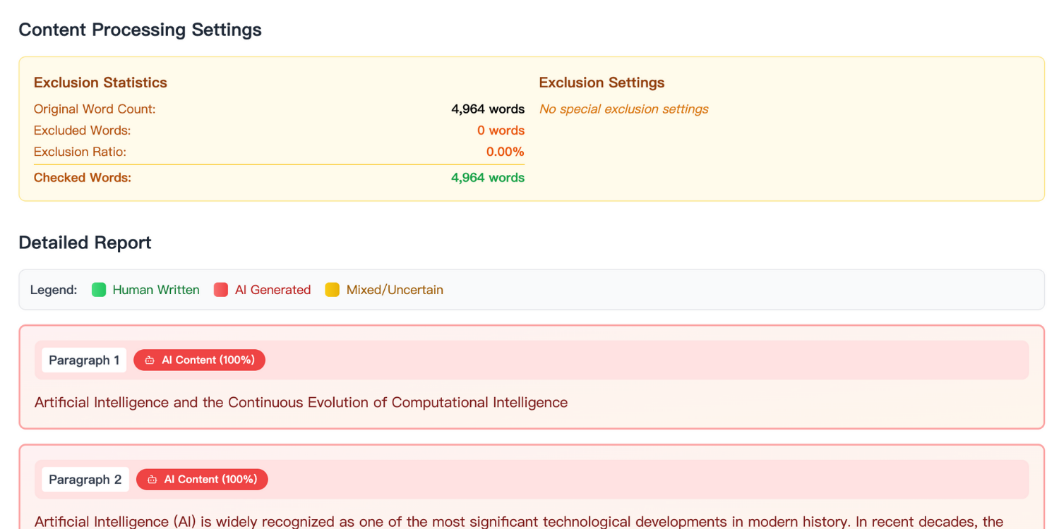 Sentence-Level Report